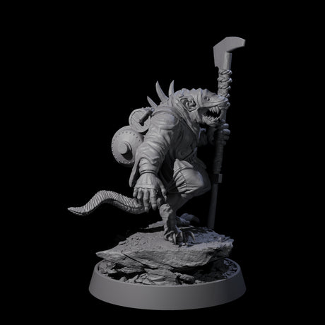 Sewer Dwelling Ratfolk C Miniature for Dungeons and Dragons, Pathfinder or other TTRPGs