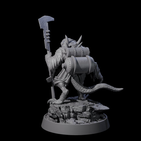 Sewer Dwelling Ratfolk C Miniature for Dungeons and Dragons, Pathfinder or other TTRPGs