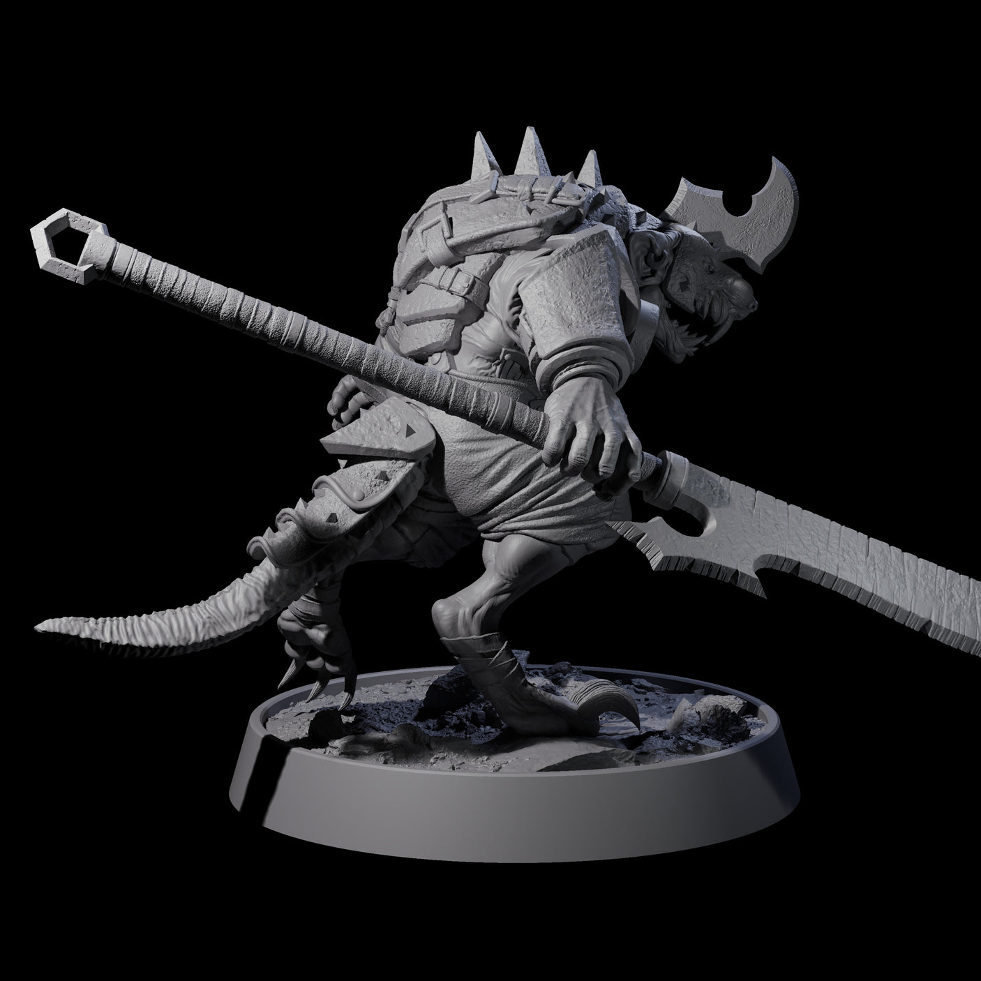 Sewer Dwelling Ratfolk E Miniature for Dungeons and Dragons, Pathfinder or other TTRPGs