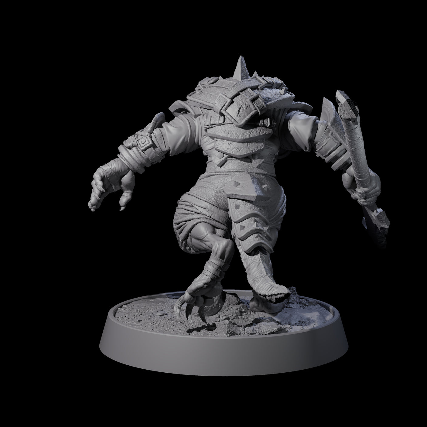 Sewer Dwelling Ratfolk E Miniature for Dungeons and Dragons, Pathfinder or other TTRPGs