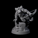 Sewer Dwelling Ratfolk F Miniature for Dungeons and Dragons, Pathfinder or other TTRPGs