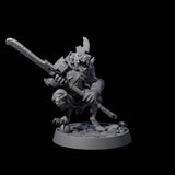 Sewer Dwelling Ratfolk G Miniature for Dungeons and Dragons, Pathfinder or other TTRPGs
