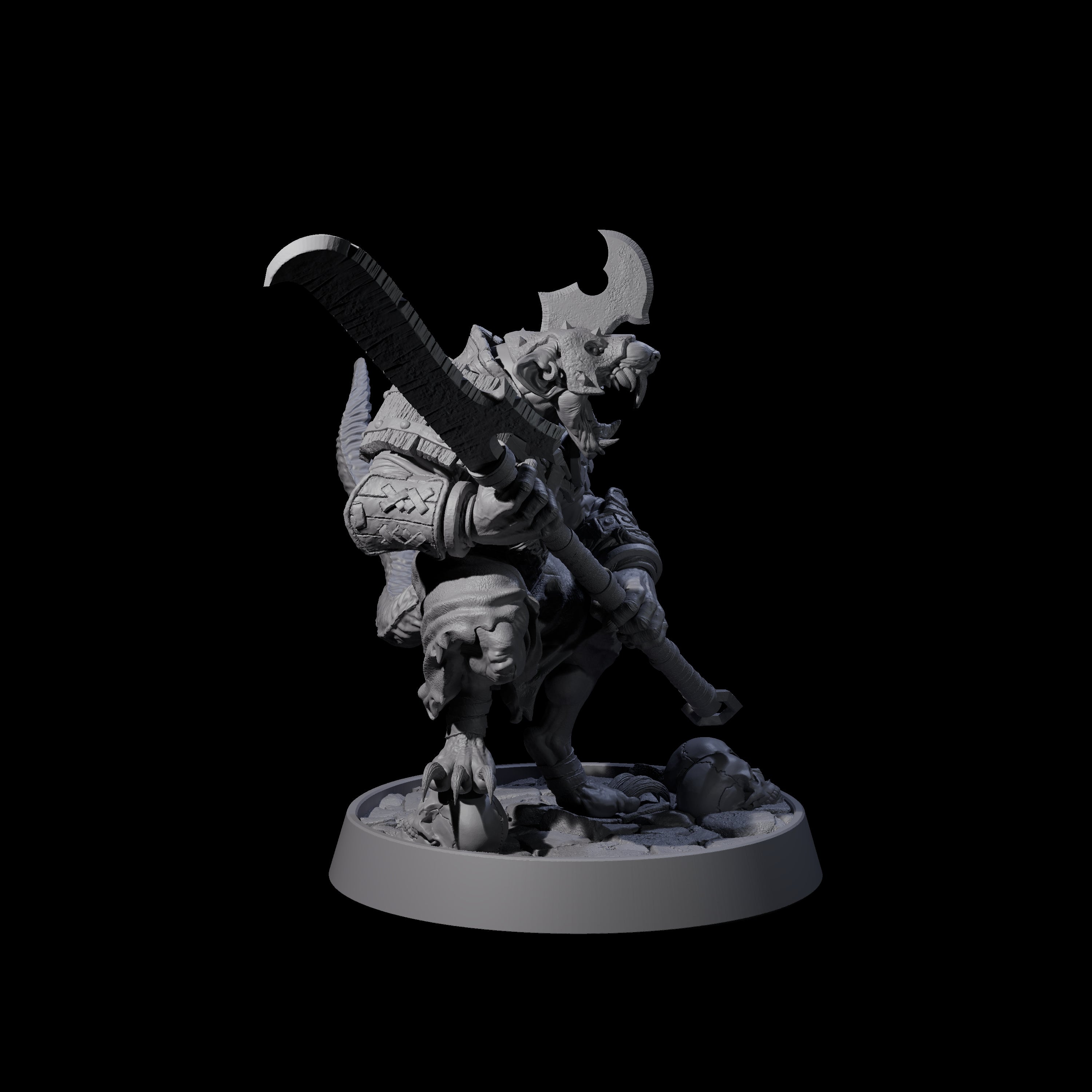 Sewer Dwelling Ratfolk G Miniature for Dungeons and Dragons, Pathfinder or other TTRPGs