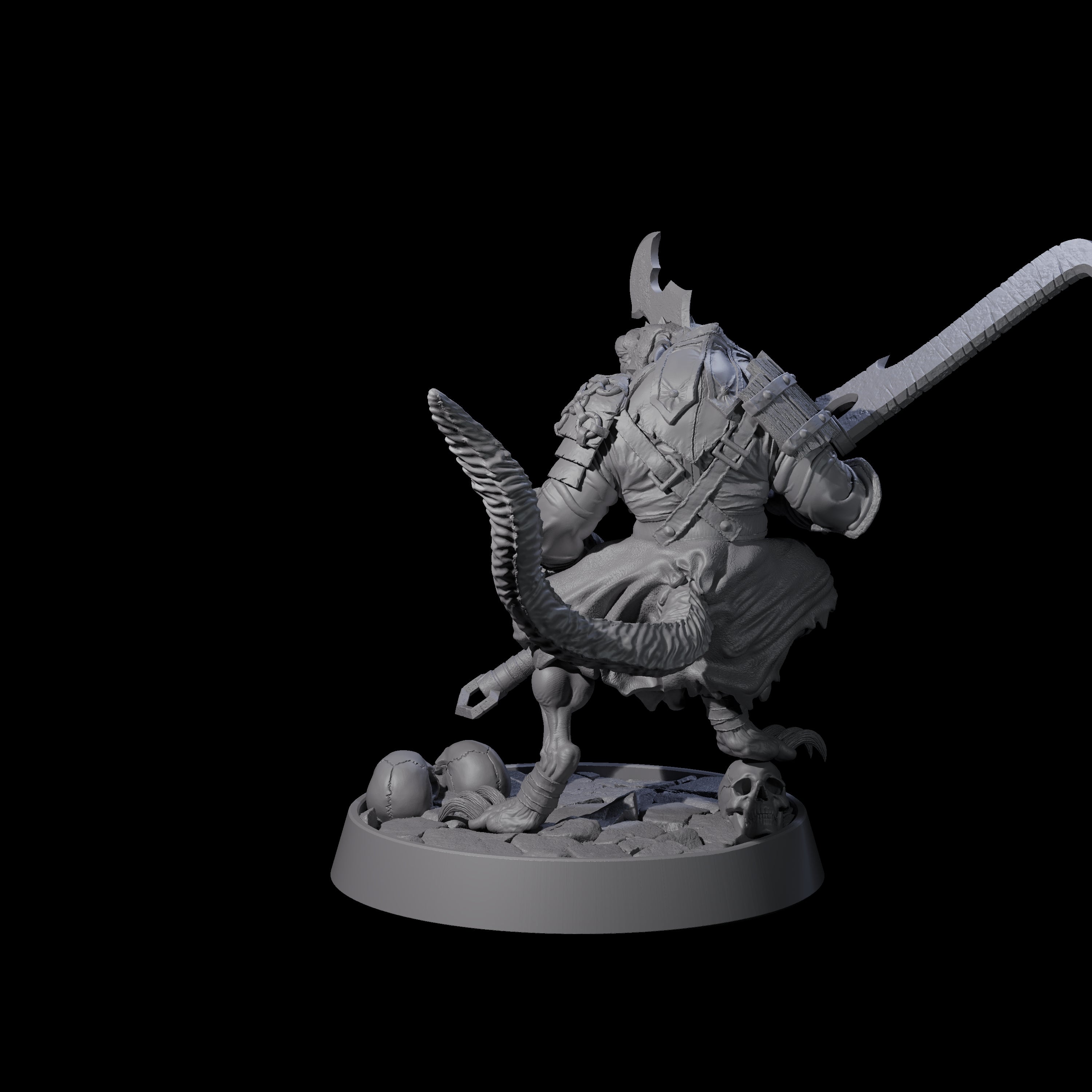 Sewer Dwelling Ratfolk G Miniature for Dungeons and Dragons, Pathfinder or other TTRPGs