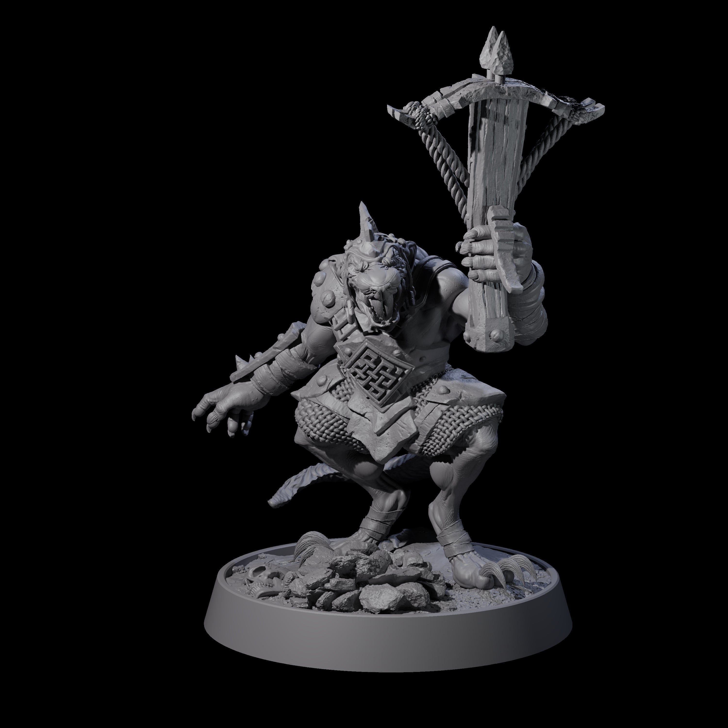 Sewer Dwelling Ratfolk H Miniature for Dungeons and Dragons, Pathfinder or other TTRPGs