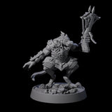 Sewer Dwelling Ratfolk H Miniature for Dungeons and Dragons, Pathfinder or other TTRPGs