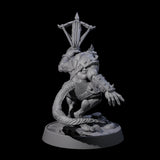 Sewer Dwelling Ratfolk H Miniature for Dungeons and Dragons, Pathfinder or other TTRPGs
