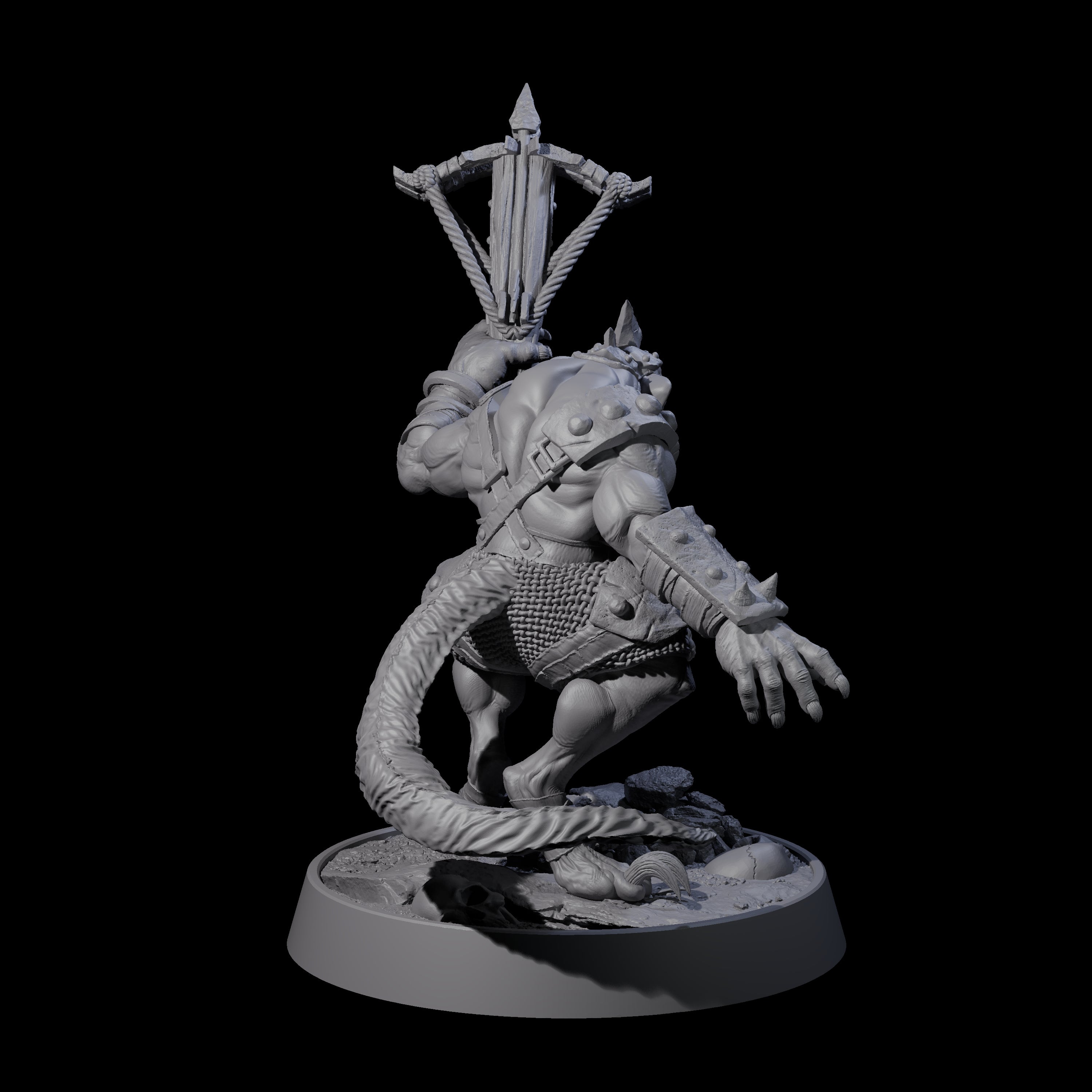 Sewer Dwelling Ratfolk H Miniature for Dungeons and Dragons, Pathfinder or other TTRPGs