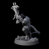 Sewer Dwelling Ratfolk H Miniature for Dungeons and Dragons, Pathfinder or other TTRPGs