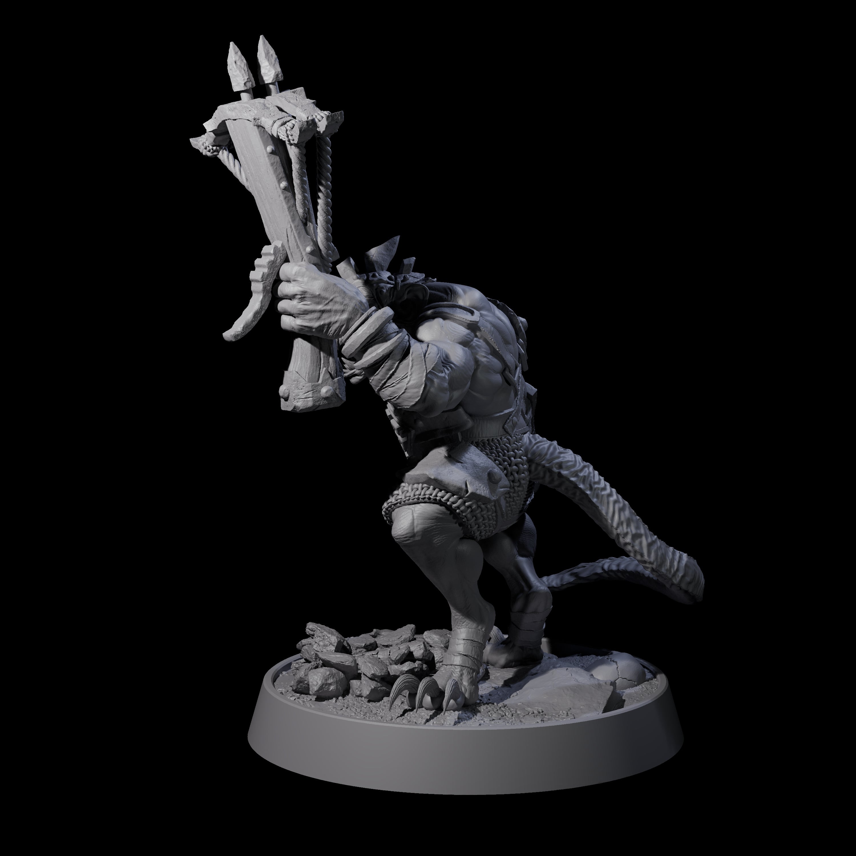 Sewer Dwelling Ratfolk H Miniature for Dungeons and Dragons, Pathfinder or other TTRPGs