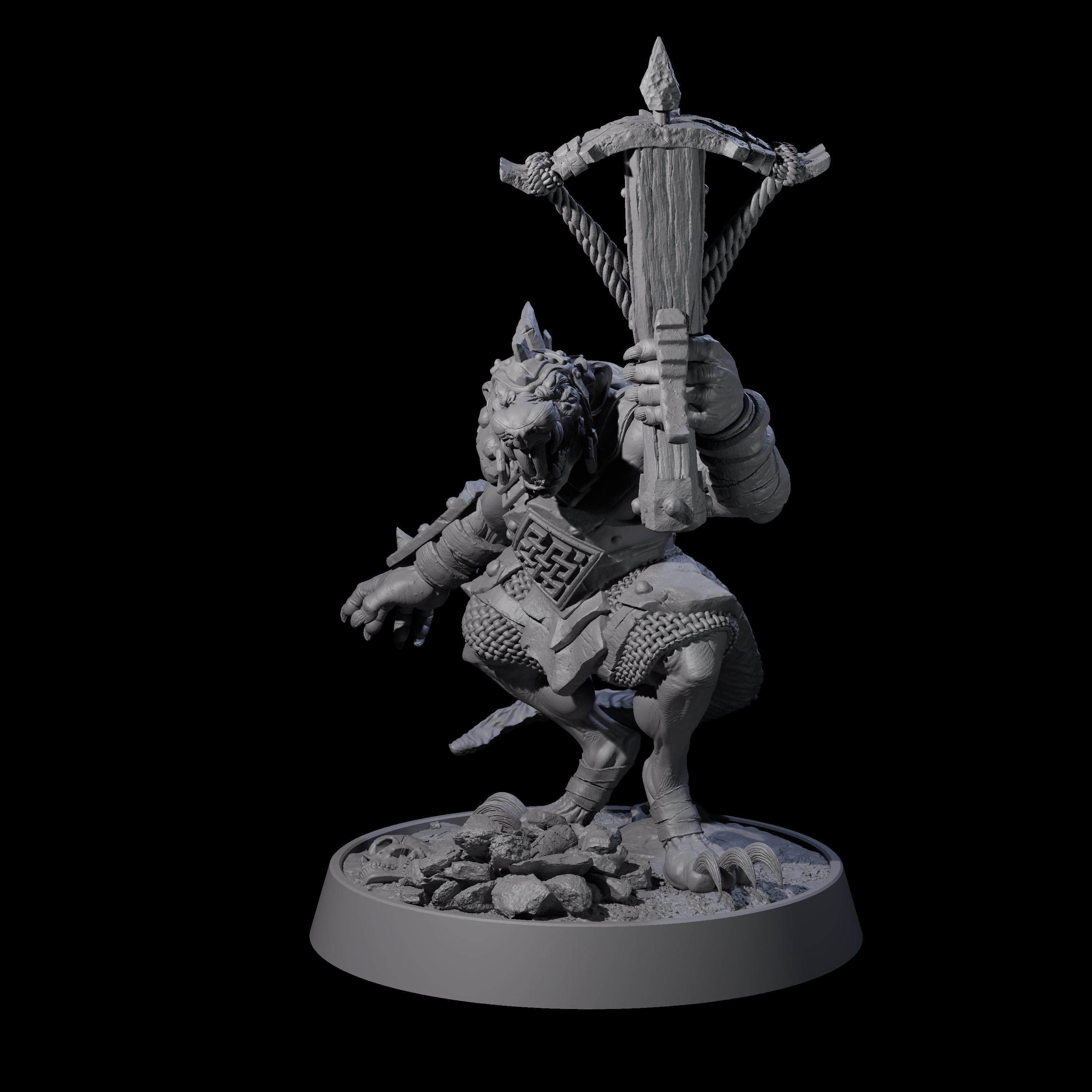 Sewer Dwelling Ratfolk H Miniature for Dungeons and Dragons, Pathfinder or other TTRPGs