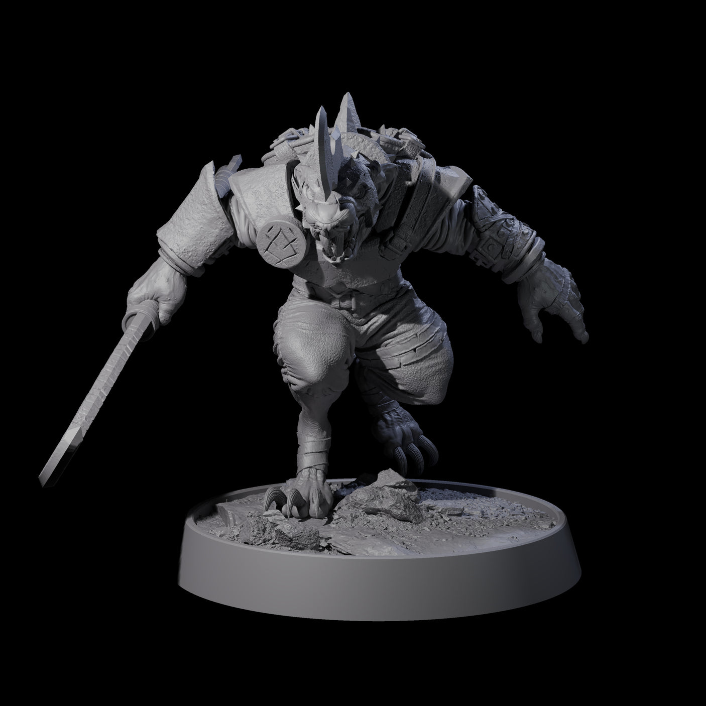 Sewer Dwelling Ratfolk Horde Miniature for Dungeons and Dragons, Pathfinder or other TTRPGs