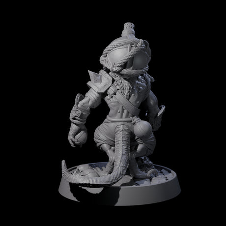Sewer Dwelling Ratfolk I Miniature for Dungeons and Dragons, Pathfinder or other TTRPGs