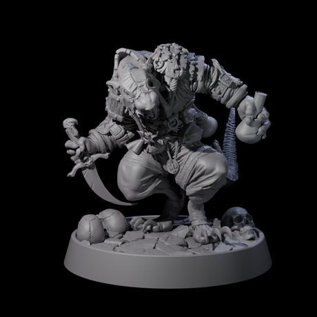 Sewer Dwelling Ratfolk K Miniature for Dungeons and Dragons, Pathfinder or other TTRPGs