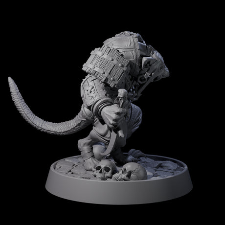 Sewer Dwelling Ratfolk K Miniature for Dungeons and Dragons, Pathfinder or other TTRPGs