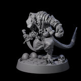 Sewer Dwelling Ratfolk K Miniature for Dungeons and Dragons, Pathfinder or other TTRPGs