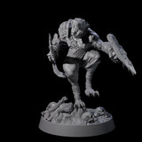 Sewer Dwelling Ratfolk L Miniature for Dungeons and Dragons, Pathfinder or other TTRPGs