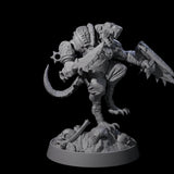 Sewer Dwelling Ratfolk L Miniature for Dungeons and Dragons, Pathfinder or other TTRPGs