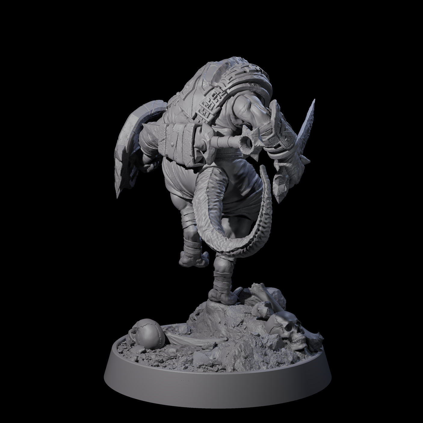Sewer Dwelling Ratfolk L Miniature for Dungeons and Dragons, Pathfinder or other TTRPGs