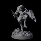 Sewer Dwelling Ratfolk L Miniature for Dungeons and Dragons, Pathfinder or other TTRPGs