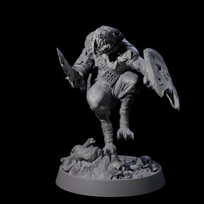 Sewer Dwelling Ratfolk L Miniature for Dungeons and Dragons, Pathfinder or other TTRPGs