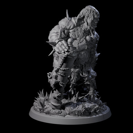 Sewn Together Ogre Basher A Miniature for Dungeons and Dragons, Pathfinder or other TTRPGs
