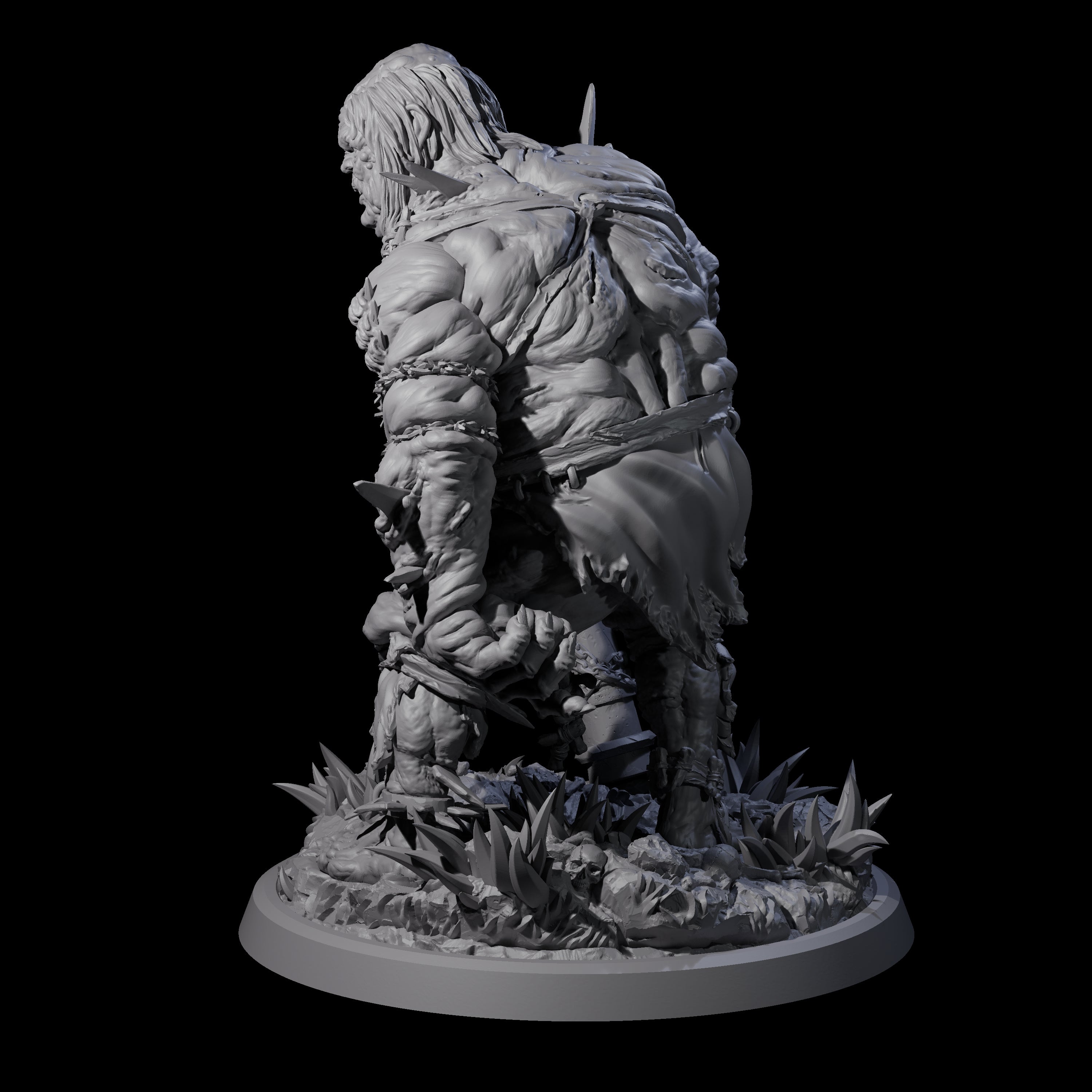 Sewn Together Ogre Basher A Miniature for Dungeons and Dragons, Pathfinder or other TTRPGs