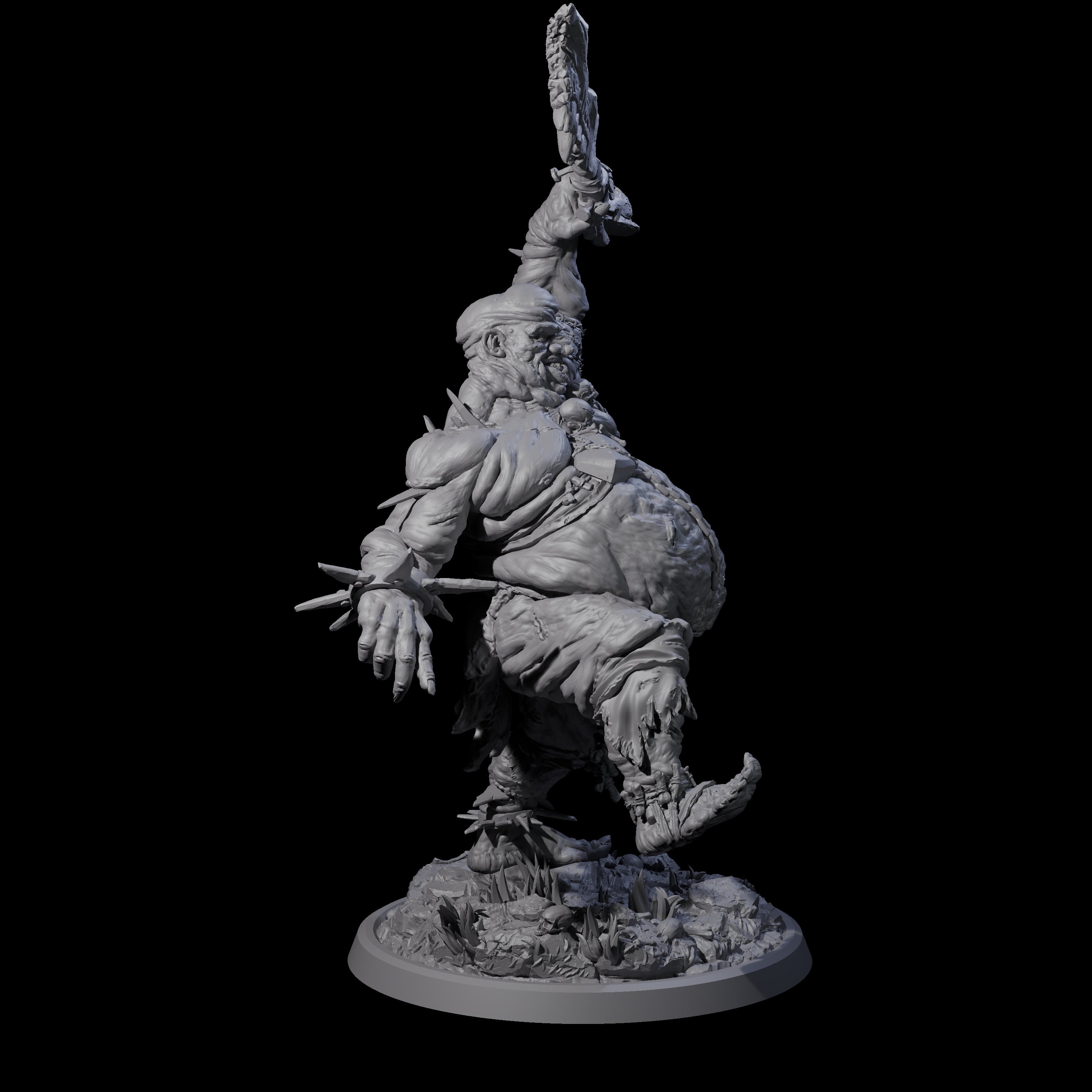 Sewn Together Ogre Basher B Miniature for Dungeons and Dragons, Pathfinder or other TTRPGs