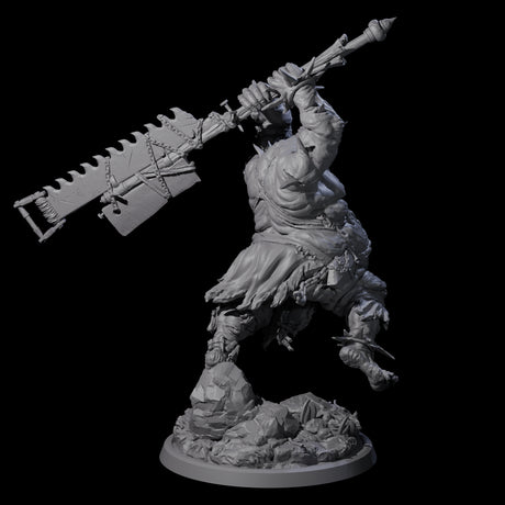 Sewn Together Ogre Basher C Miniature for Dungeons and Dragons, Pathfinder or other TTRPGs