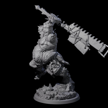 Sewn Together Ogre Basher C Miniature for Dungeons and Dragons, Pathfinder or other TTRPGs