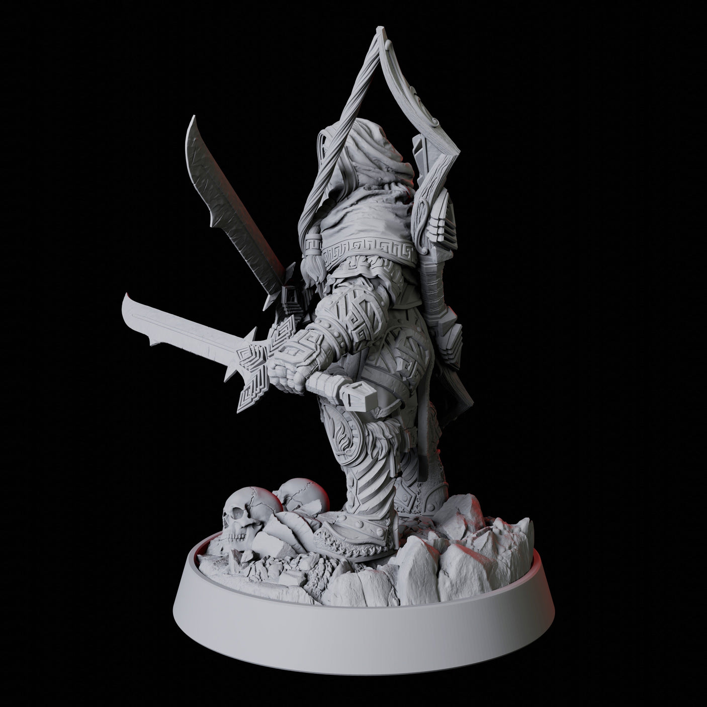 Shadow Assassin Miniature for Dungeons and Dragons, Pathfinder or other TTRPGs