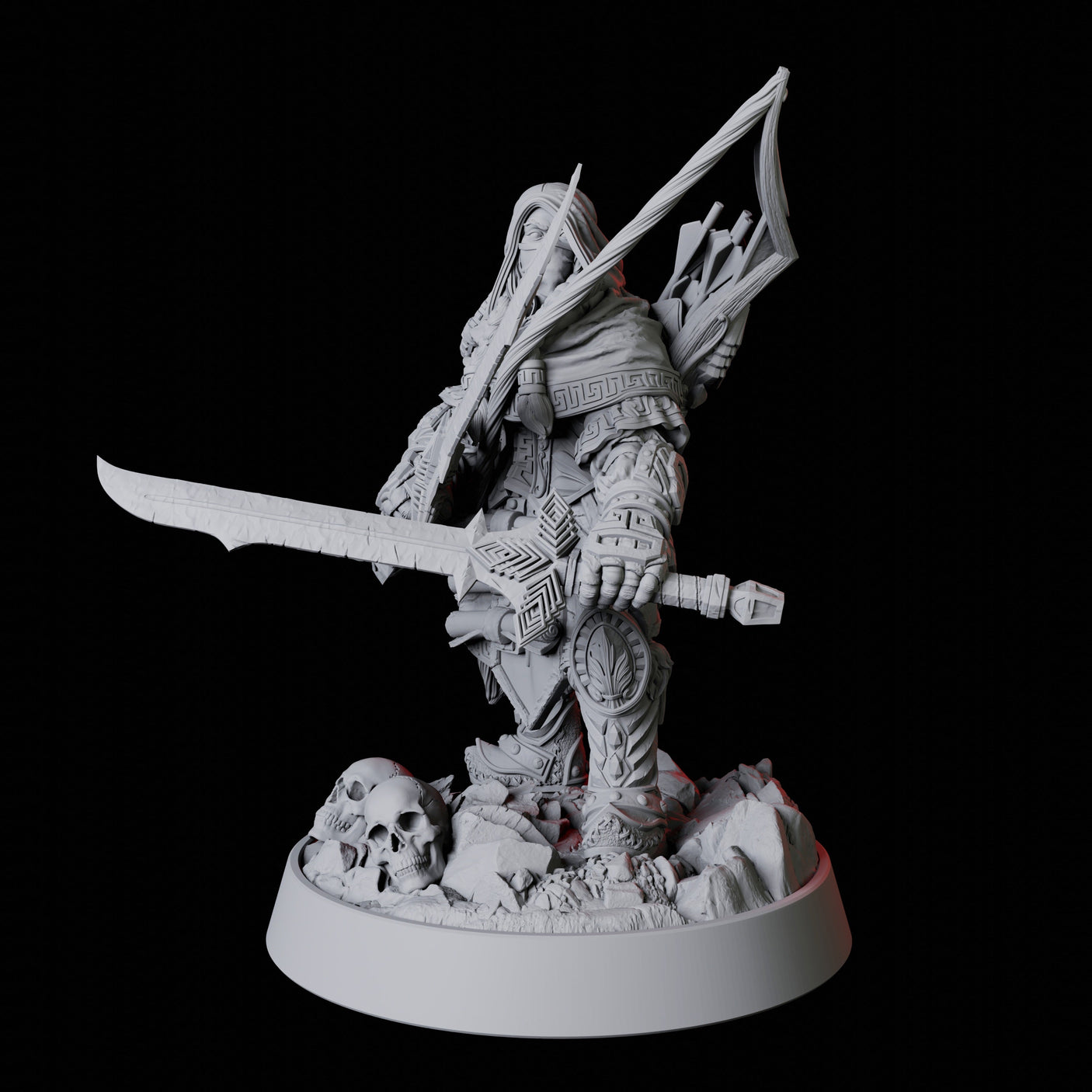 Shadow Assassin Miniature for Dungeons and Dragons, Pathfinder or other TTRPGs