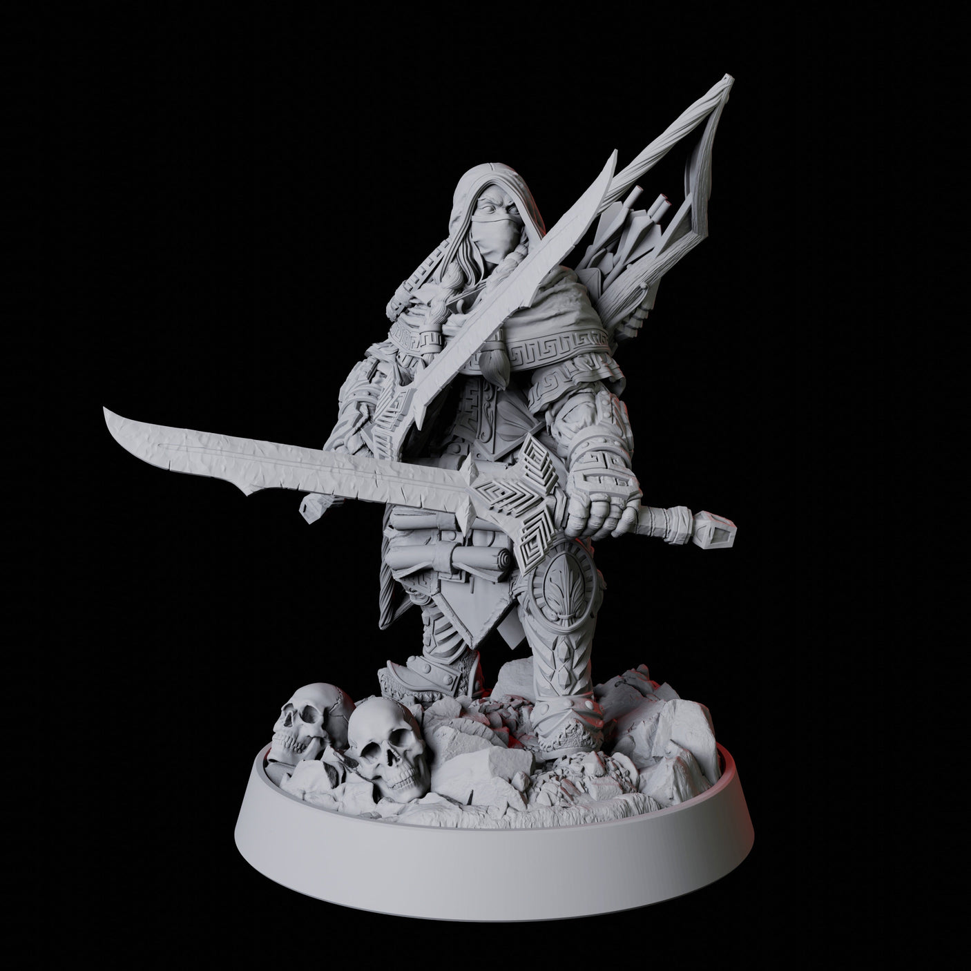 Shadow Assassin Miniature for Dungeons and Dragons, Pathfinder or other TTRPGs