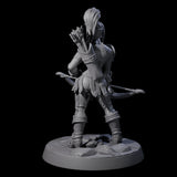Shadowy Assassin Sister A Miniature for Dungeons and Dragons, Pathfinder or other TTRPGs