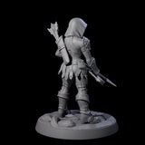 Shadowy Assassin Sister A Miniature for Dungeons and Dragons, Pathfinder or other TTRPGs