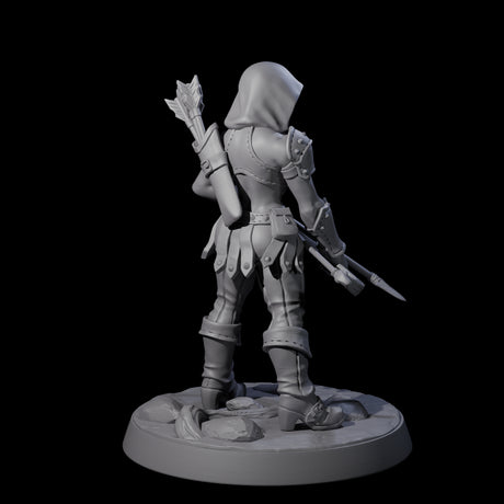 Shadowy Assassin Sister A Miniature for Dungeons and Dragons, Pathfinder or other TTRPGs
