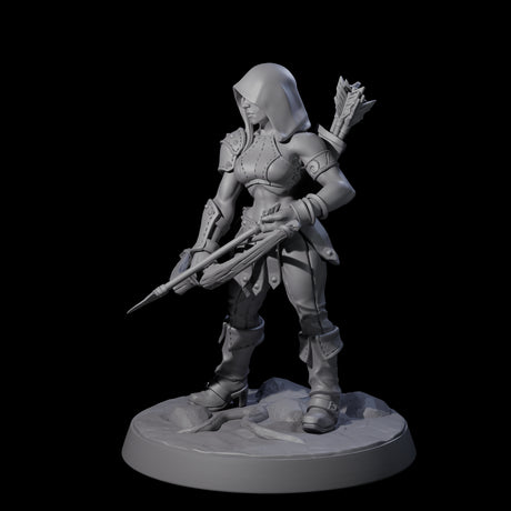 Shadowy Assassin Sister A Miniature for Dungeons and Dragons, Pathfinder or other TTRPGs