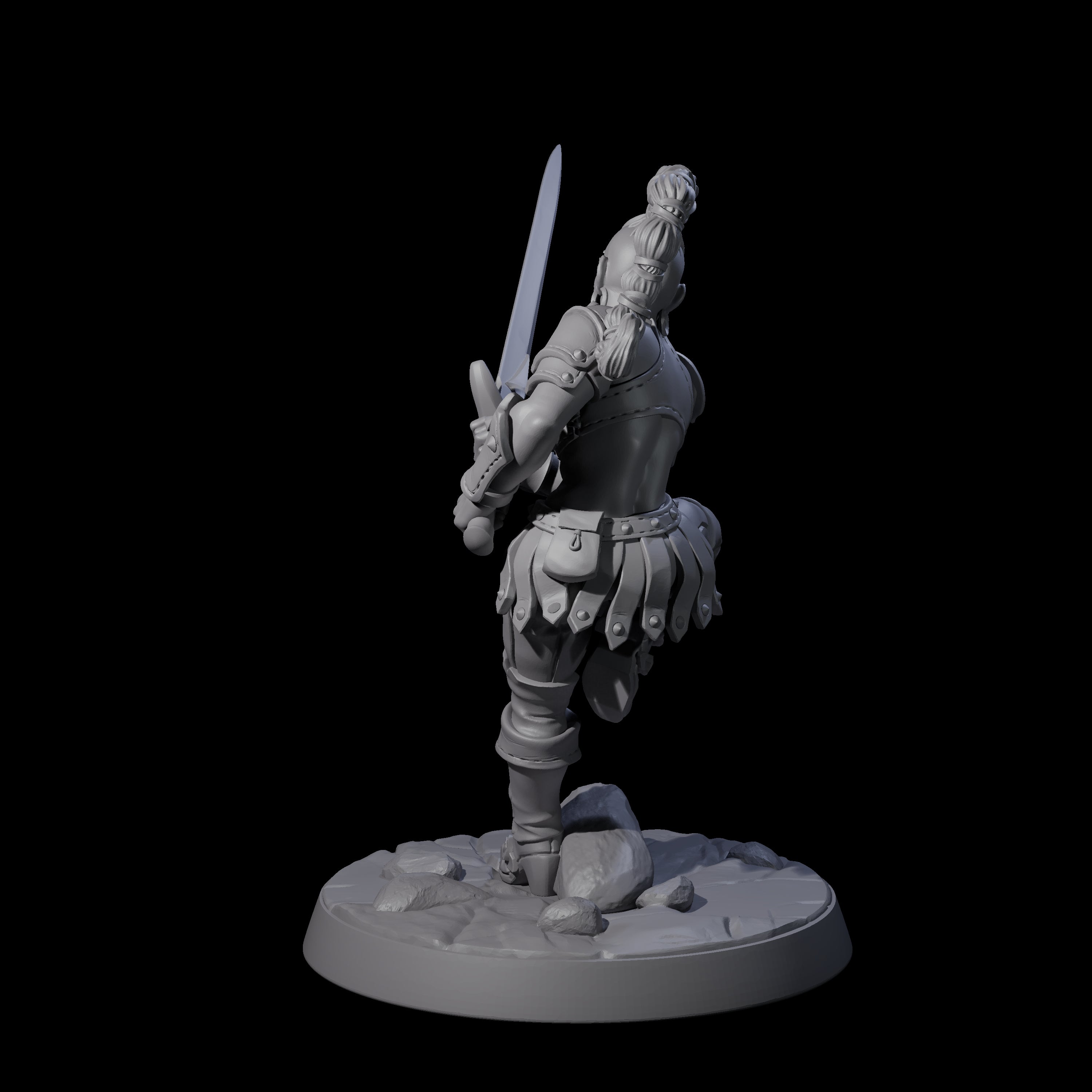 Shadowy Assassin Sister B Miniature for Dungeons and Dragons, Pathfinder or other TTRPGs