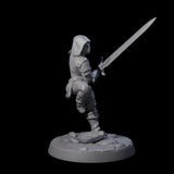Shadowy Assassin Sister B Miniature for Dungeons and Dragons, Pathfinder or other TTRPGs
