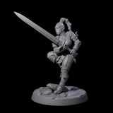 Shadowy Assassin Sister B Miniature for Dungeons and Dragons, Pathfinder or other TTRPGs