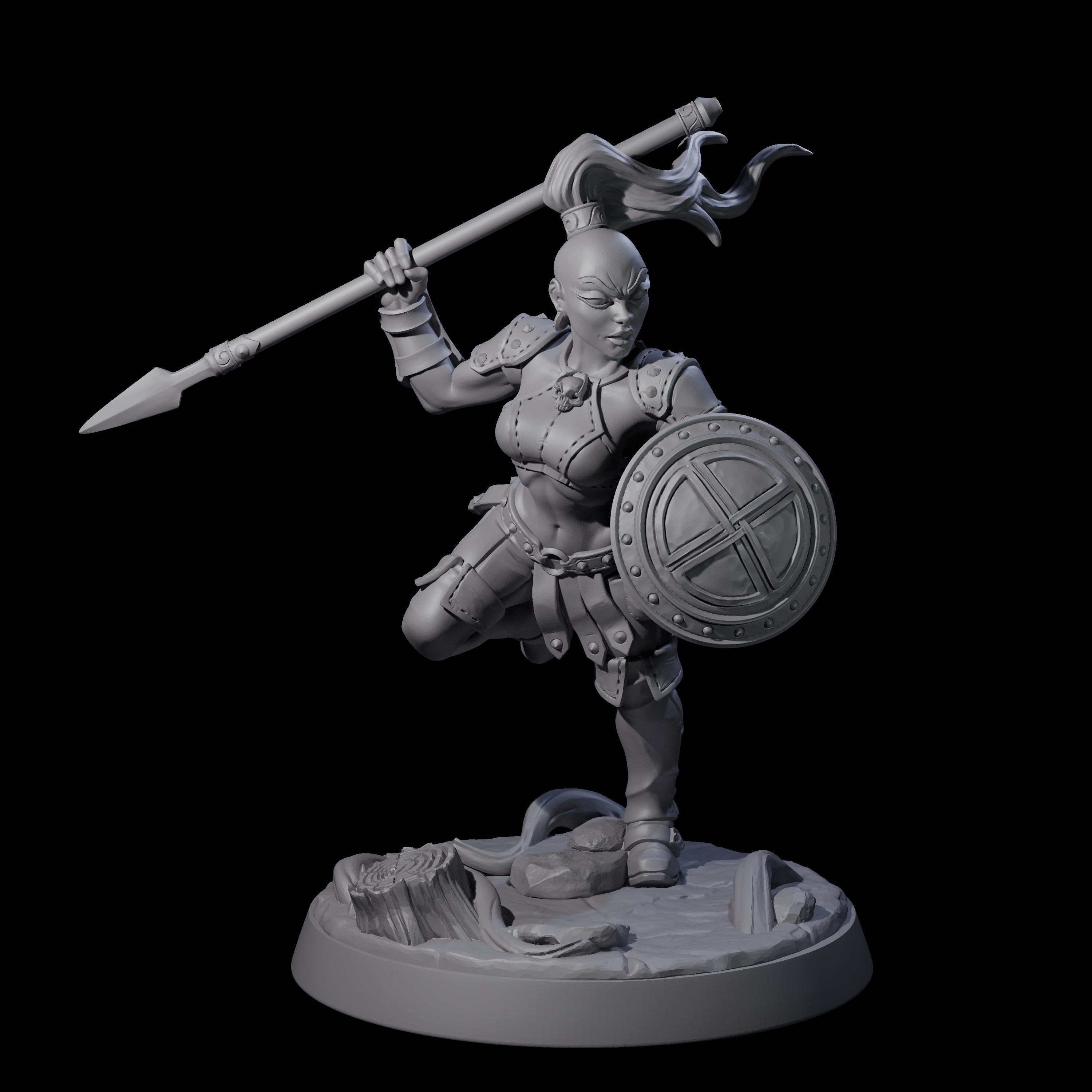 Shadowy Assassin Sister C Miniature for Dungeons and Dragons, Pathfinder or other TTRPGs