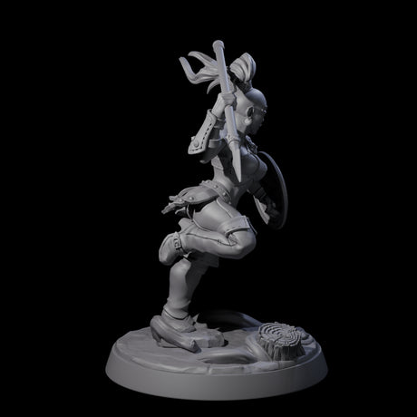 Shadowy Assassin Sister C Miniature for Dungeons and Dragons, Pathfinder or other TTRPGs