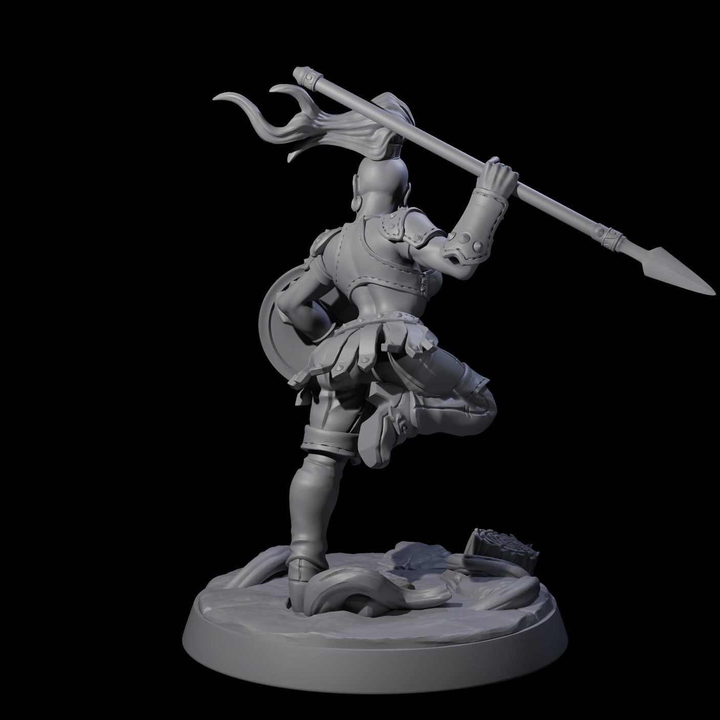 Shadowy Assassin Sister C Miniature for Dungeons and Dragons, Pathfinder or other TTRPGs