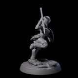 Shadowy Assassin Sister C Miniature for Dungeons and Dragons, Pathfinder or other TTRPGs
