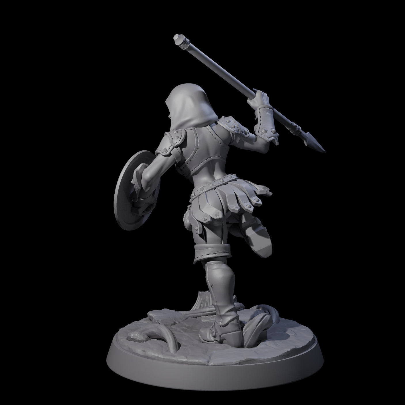 Shadowy Assassin Sister C Miniature for Dungeons and Dragons, Pathfinder or other TTRPGs
