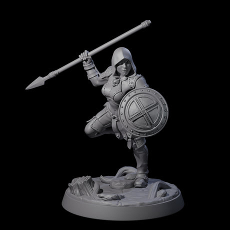 Shadowy Assassin Sister C Miniature for Dungeons and Dragons, Pathfinder or other TTRPGs