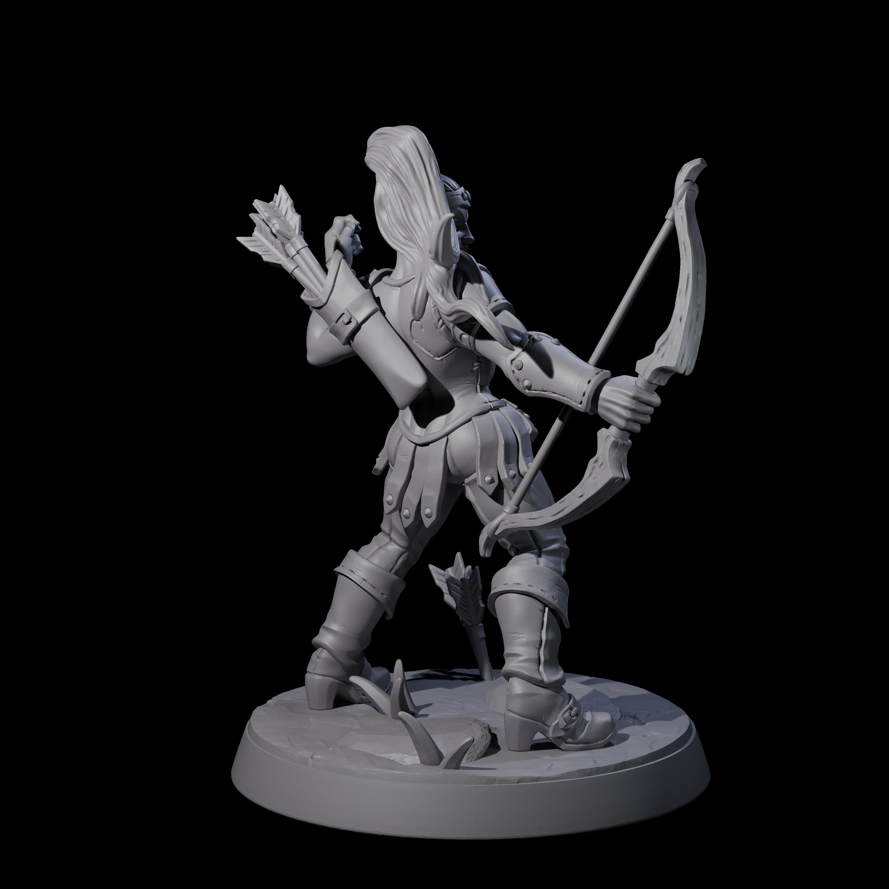 Shadowy Assassin Sister D Miniature for Dungeons and Dragons, Pathfinder or other TTRPGs