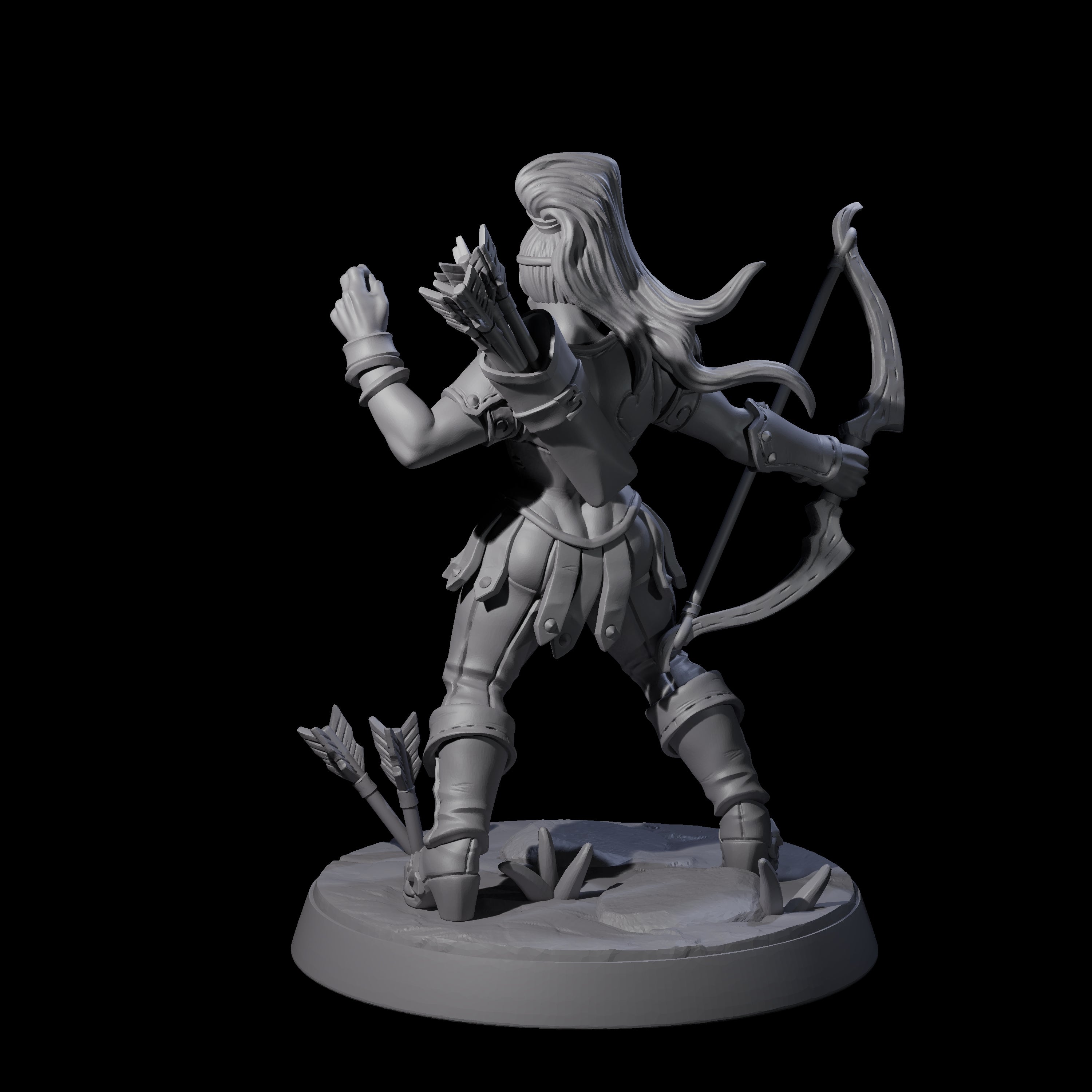 Shadowy Assassin Sister D Miniature for Dungeons and Dragons, Pathfinder or other TTRPGs
