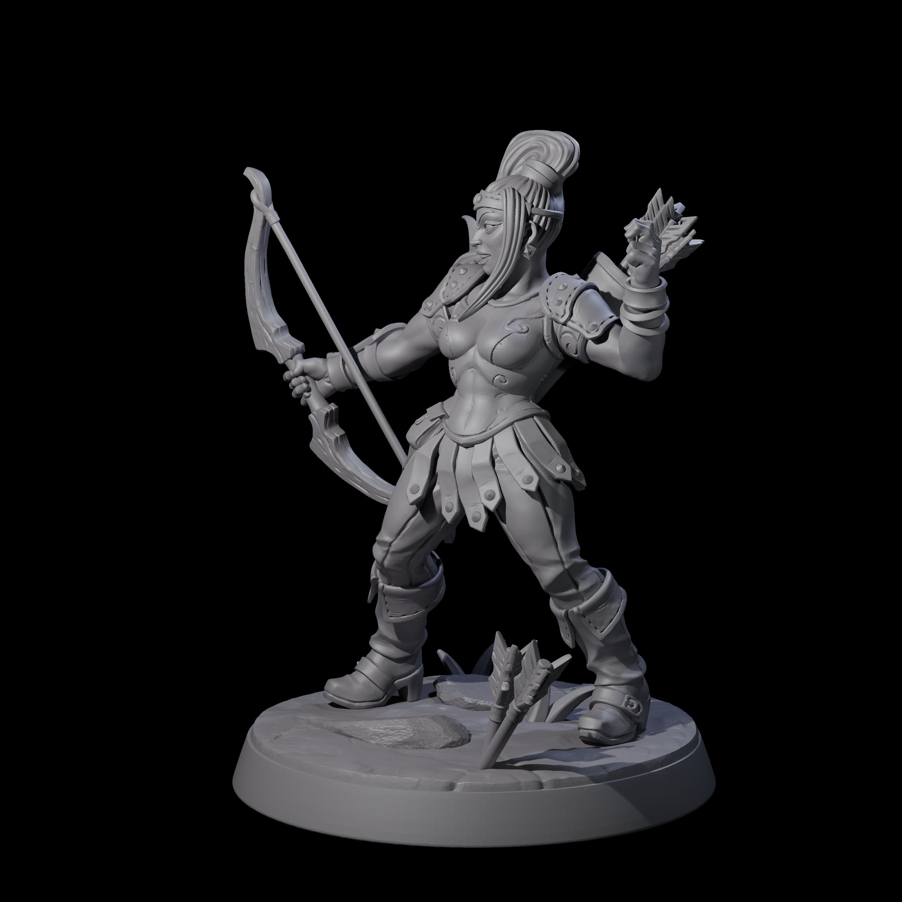 Shadowy Assassin Sister D Miniature for Dungeons and Dragons, Pathfinder or other TTRPGs