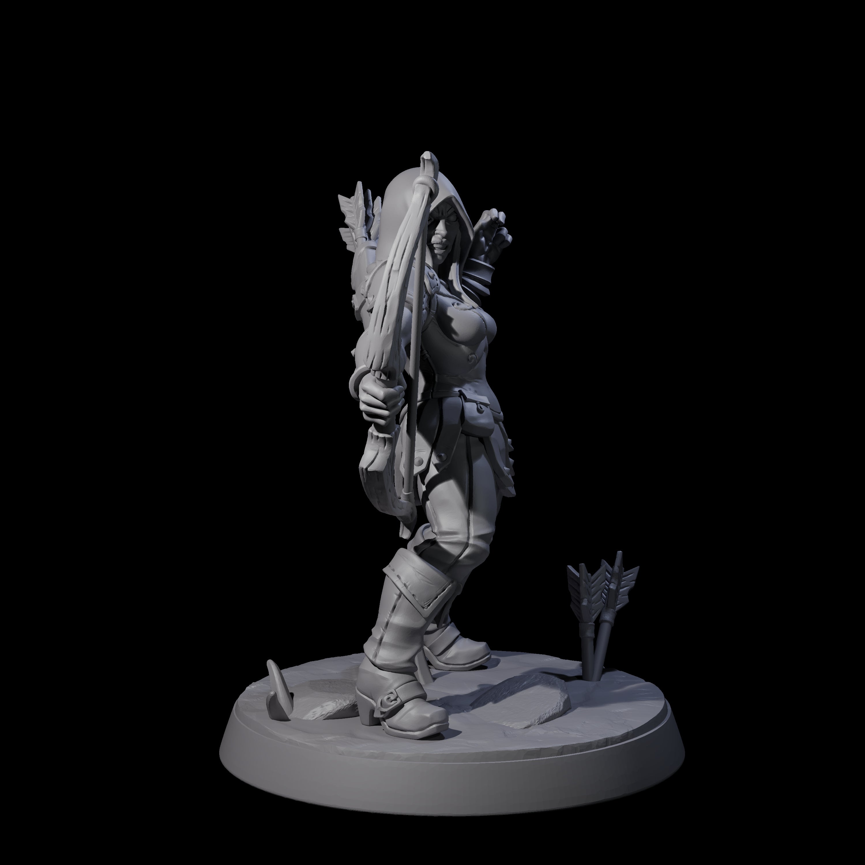 Shadowy Assassin Sister D Miniature for Dungeons and Dragons, Pathfinder or other TTRPGs